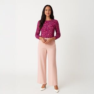 Soho Apparel Women's Pink Blush Wide-leg Trousers